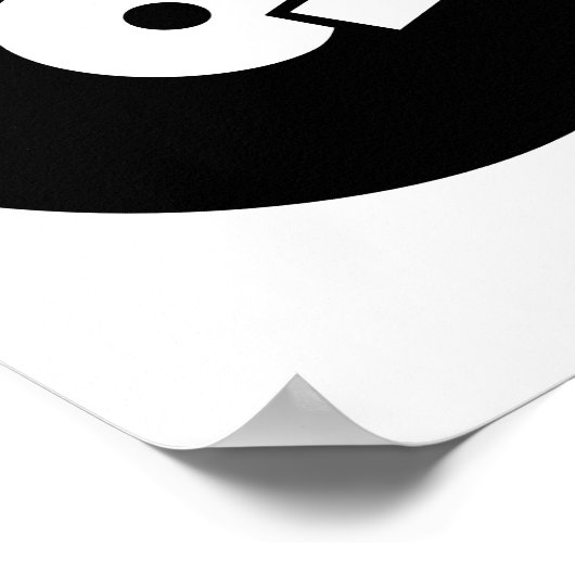 Turntable DJ Poster (Ecke)