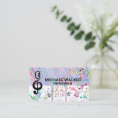 Turntable | DJ | unsinnig | Musikalische Hinweise Visitenkarte (Stehend Vorderseite)