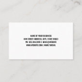 Turntable | DJ | unsinnig | Musikalische Hinweise Visitenkarte (Rückseite)