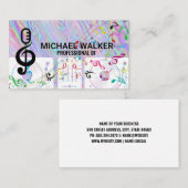 Turntable | DJ | unsinnig | Musikalische Hinweise Visitenkarte (Vorne/Hinten)