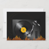 Turntable Einladung (Vorderseite)