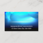 Turntable | Hintergrund für das Blaue Ambiente Visitenkarte (Rückseite)