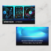 Turntable | Hintergrundmusik Visitenkarte (Vorne/Hinten)