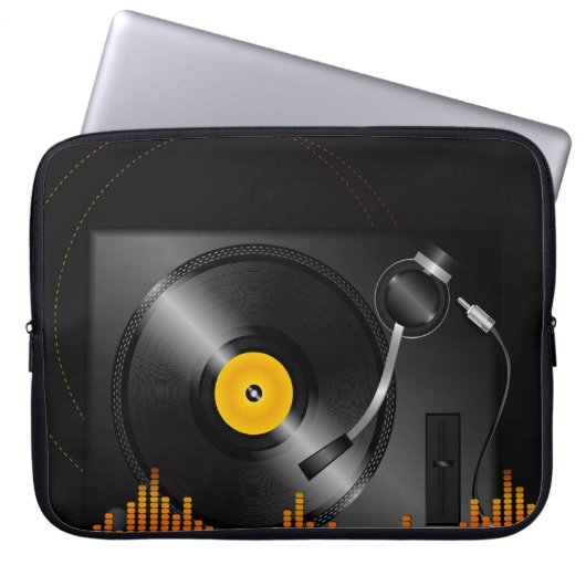 Turntable-Laptop-Hülse Laptopschutzhülle (Vorderseite)