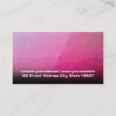 Turntable | Magenta Hintergrund | GLITZERN Visitenkarte (Rückseite)