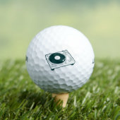 Turntable "Old School Wax" (Vinyl) Golfball (Insitu T-Shirt)
