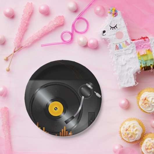 Turntable-PapierTeller Pappteller (Party)