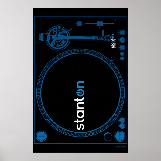 Turntable Poster Stanton - DJ Disk Jockey Vinyl (Vorne)