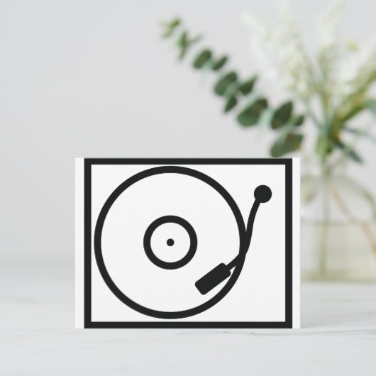 Turntable Postkarte (Stehend Vorderseite)