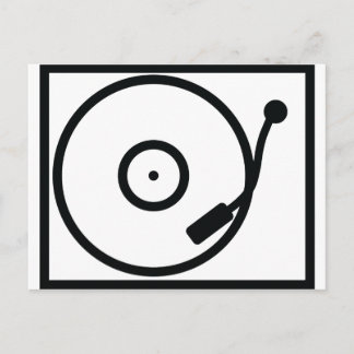 Turntable Postkarte