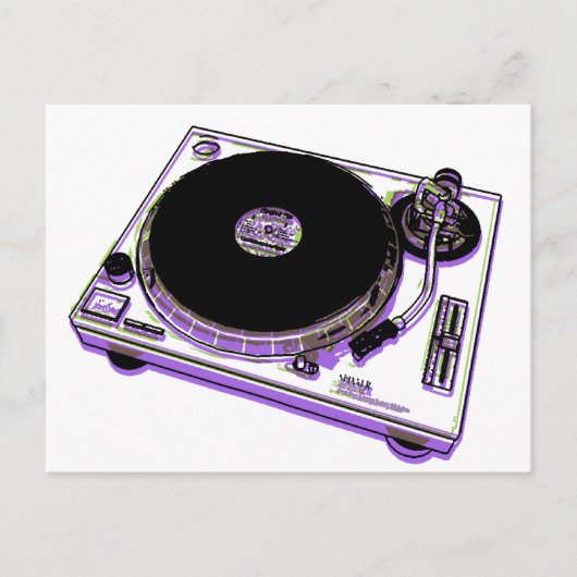 Turntable Postkarte (Vorderseite)