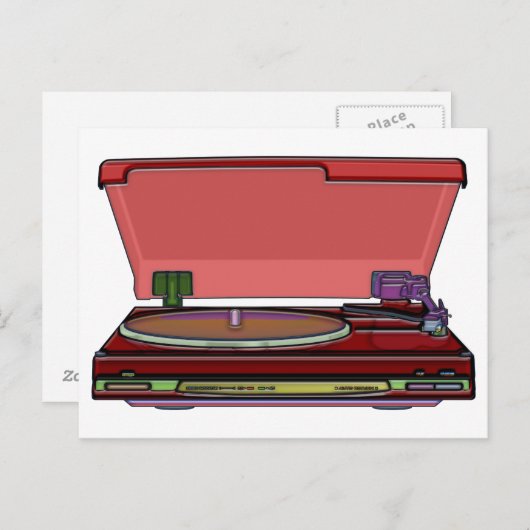 Turntable Postkarte (Vorne/Hinten)