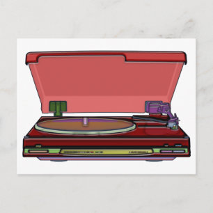 Turntable Postkarte