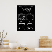 Turntable Record Player Poster-Patent Poster (Küche)