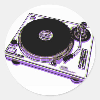 Turntable Runder Aufkleber
