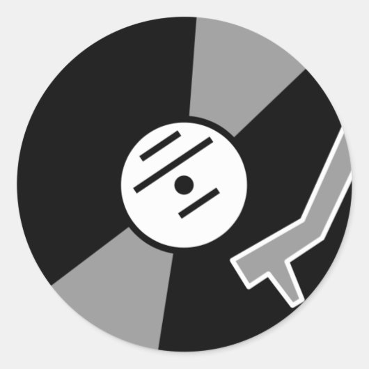 Turntable Runder Aufkleber (Vorderseite)