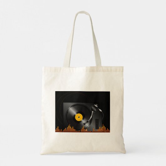 Turntable Tote Bag Tragetasche (Rückseite)