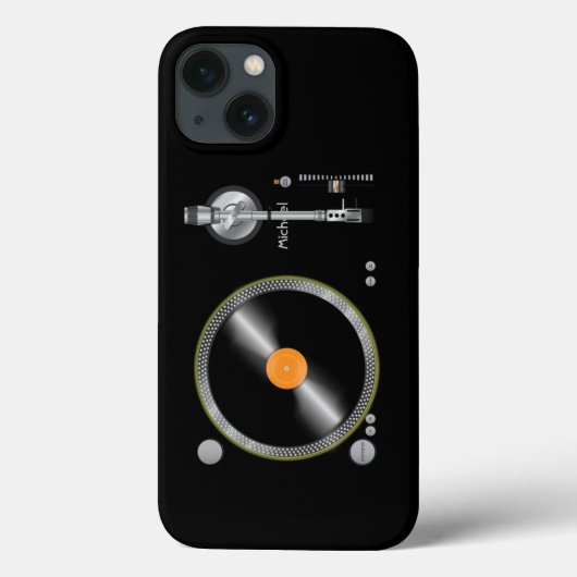 Turntable-Vinylalte Schule Case-Mate iPhone Hülle (Rückseite)