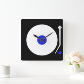 Turntable Wall Clock Quadratische Wanduhr (Zuhause)