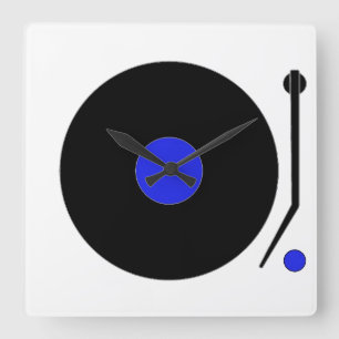 Turntable Wall Clock Quadratische Wanduhr