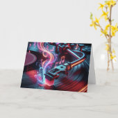 Turntable zum Geburtstag Karte (Gelbe Blume)