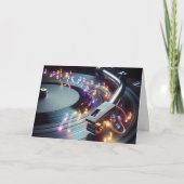 Turntable zum Geburtstag Karte (Vorderseite)