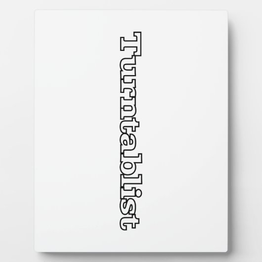 Turntablist Fotoplatte (Vorderseite)