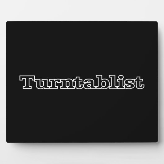 Turntablist Fotoplatte (Vorderseite)