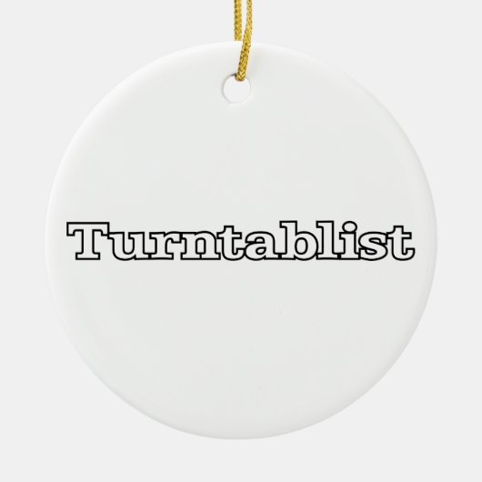 Turntablist Keramikornament (Vorne)
