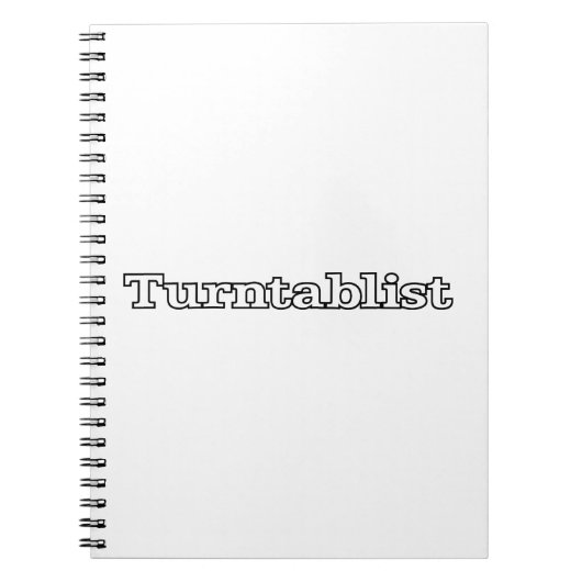 Turntablist Notizblock (Vorderseite)
