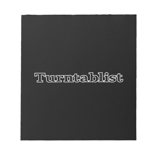 Turntablist Notizblock (Vorderseite)