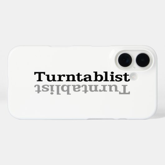 Turntablist ʇ sıklamʇɹ n Case-Mate iPhone hülle (Rückseite (Horizontal))