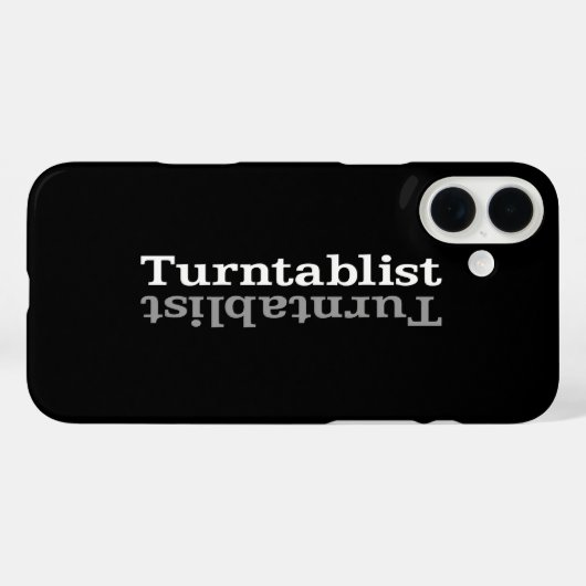 Turntablist ʇ sıklamʇɹ n Case-Mate iPhone hülle (Rückseite (Horizontal))