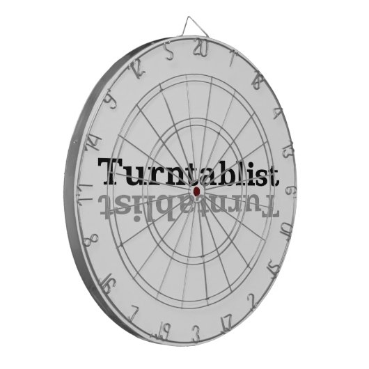 Turntablist ʇ sıklamʇɹ n dartscheibe (Vorderseite Links)