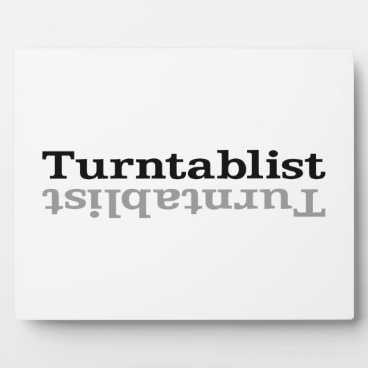 Turntablist ʇ sıklamʇɹ n fotoplatte (Vorderseite)
