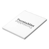 Turntablist ʇ sıklamʇɹ n notizblock (Rotiert)