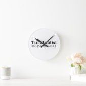 Turntablist ʇ sıklamʇɹ n runde wanduhr (Zuhause)