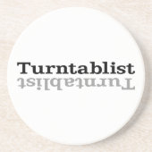 Turntablist ʇ sıklamʇɹ n sandstein untersetzer (Vorne)