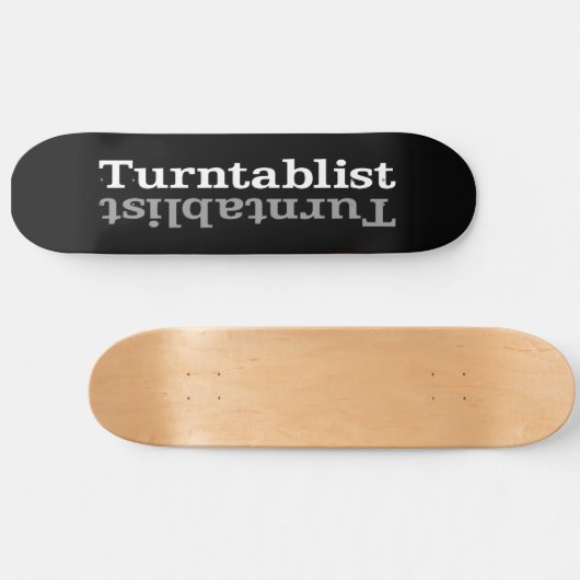 Turntablist ʇ sıklamʇɹ n skateboard (Horizontal)