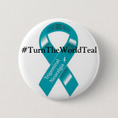 #TurnTheWorldTeal Knopf Button (Vorderseite)