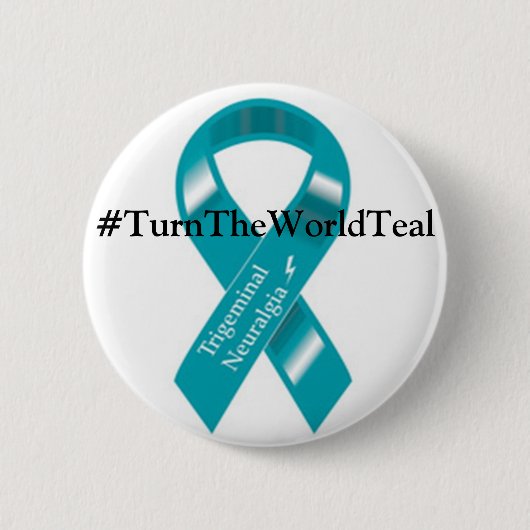 #TurnTheWorldTeal Knopf Button (Vorderseite)