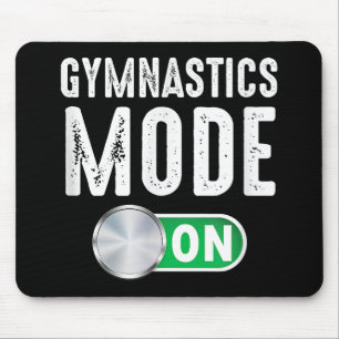 Turnübungen Modus An Coole Turner Athletin Mousepad