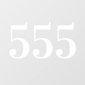 Türnummer Fensteraufkleber (Blatt)