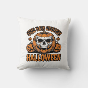 Turnvater Halloween Vintage Kürbis Schädel_1 Kissen
