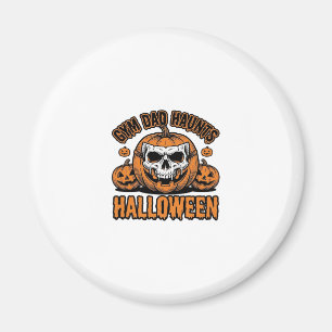 Turnvater Halloween Vintage Kürbis Schädel_1 Magnet