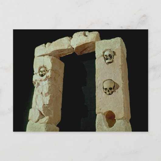 Türöffnung mit Skulls Postkarte (Vorderseite)