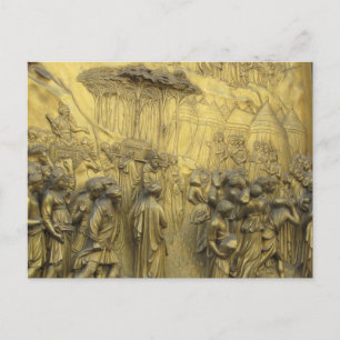 Türpaneel der Pforten des Paradieses Postkarte