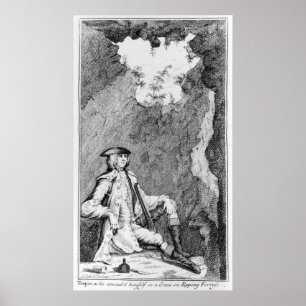 Turpin, als er sich in einer Höhle versteckte Poster