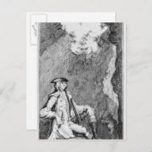 Turpin, als er sich in einer Höhle versteckte Postkarte (Vorne/Hinten)