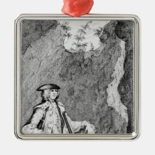 Turpin, wie er in einer Höhle sich verbarg Silbernes Ornament